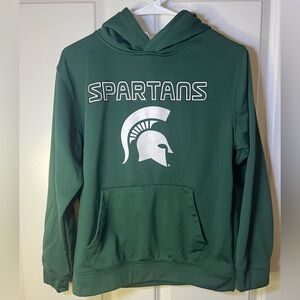 Colosseum Michigan State Green and White Hoodie
